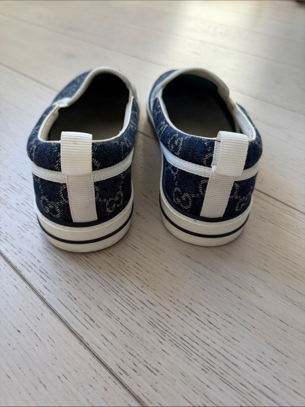 Gucci Denim Tennis 1977 Slip-On Sneakers - Picture 3 of 5